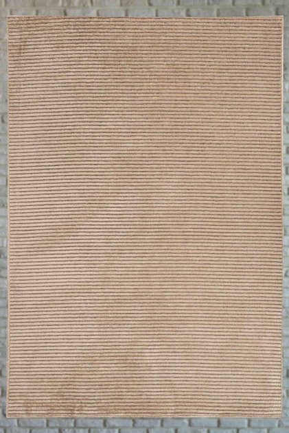 Opal Viscose Woven Carpet Curly Plush Non-Slip Base Washable Beige Kitchen Carpet 1651