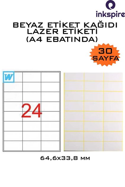 ملصق ليزر A4 للمدرسة، 30 ورقة، 720 قطعة، ملصق اسم، قلم، دفتر، كتاب، ملصق برطمان، ملصق توابل