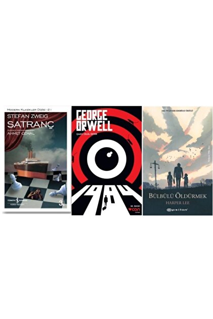 Stefan Zweig-satranç, George Orwell - 1984, Harper Lee-bülbülü Öldürmek (3 Book Sets)