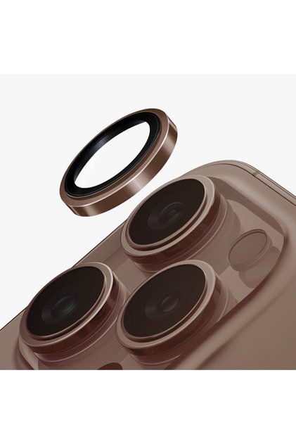 İphone 16 Pro / İphone 16 Pro Max Sapphire Lens Koruyucu Optix Prime Serisi Çelik Çerçeve