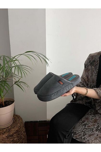 Men's Closed-Front Winter Slippers Daily Indoor Slippers Dowry Bohça