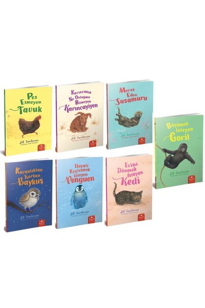 Karanlıktan Korkan Baykuş - Evine Dönmek Isteyen Kedi- Pes Etmeyen Tavuk... Jill Tomlinson 7 Book