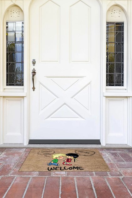 Printed Non-Slip Base Erasable Door Mat (40X60Cm)