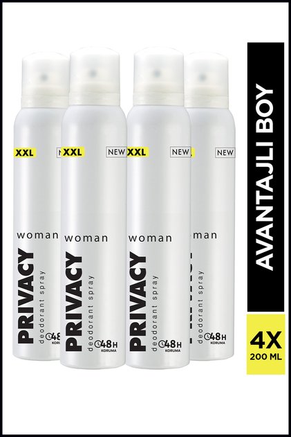 Woman Kadın Deodorant 4x200 Ml
