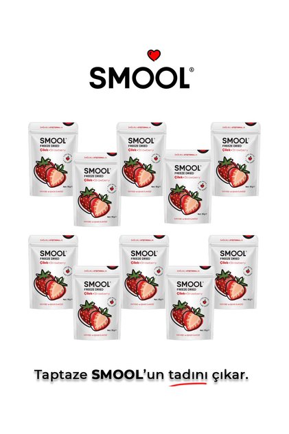 Freeze Dried Fruit Strawberry Pack of 10 - Strawberry 10-Pack (15 Grx10) Dried - Freeze Dry