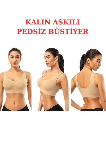 Chest Gathering Thick Straps Without Pad Bra Corset Sports Bra Bustier Half Tank Top