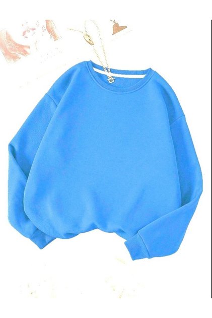 Unisex Large Size Crew Neck Oversize Winter Sweatshirt Hoodie