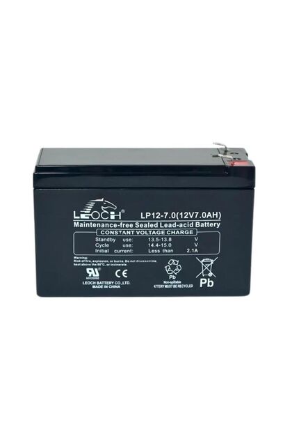 Leoch 12V 7A Kuru Tip UPS Akü