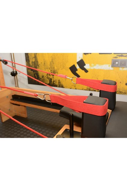 Reformer Pilates Double Straps ( Ikili ) Elcik Kırmızı