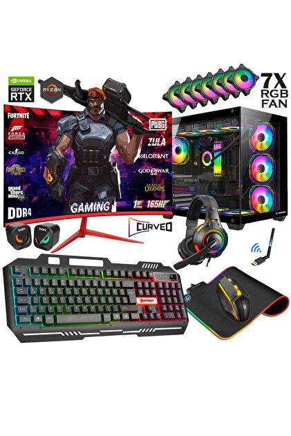 Zeiron xTreme V1 Ryzen 7 5700X 16GB RAM 1TB M.2 Nvme SSD Gtx1660