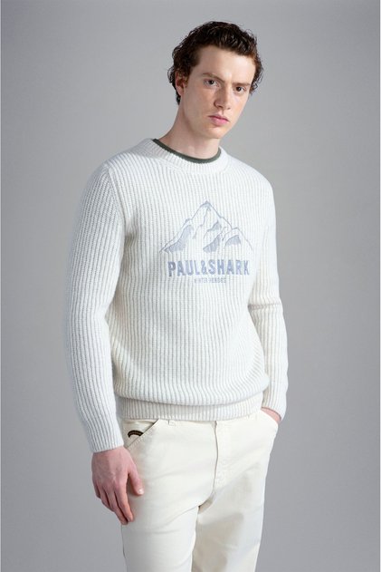 MEN'S KNITTED ROUNDNECK C.W. WOOL