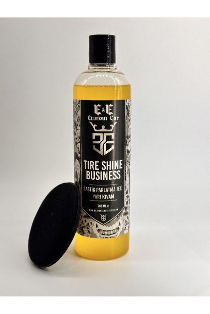 E&E Custom Car Tire Shine BUSINESS Lastik Parlatma Jeli 700 ml (UYGULAMA PEDİ HEDİYELİ)