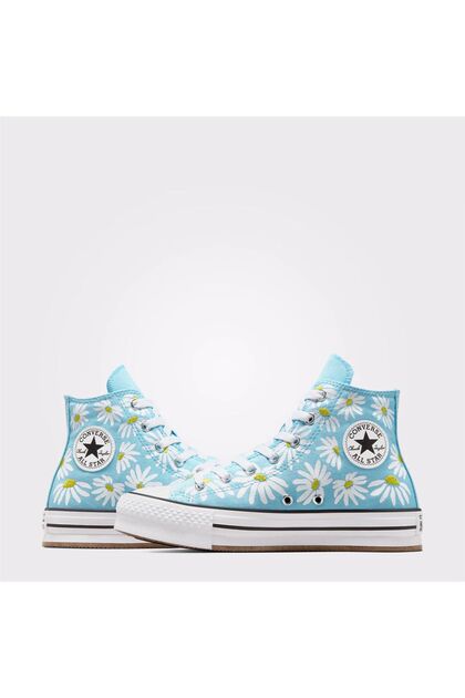Converse Chuck Taylor All Star Lift Platform Floral Kadın Mavi