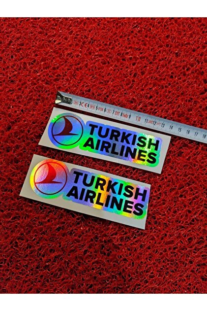 CEBECİOTO TURKISH AIRLANCE HOLOGRAM 2 ADET STİCKER OTO-MOTO
