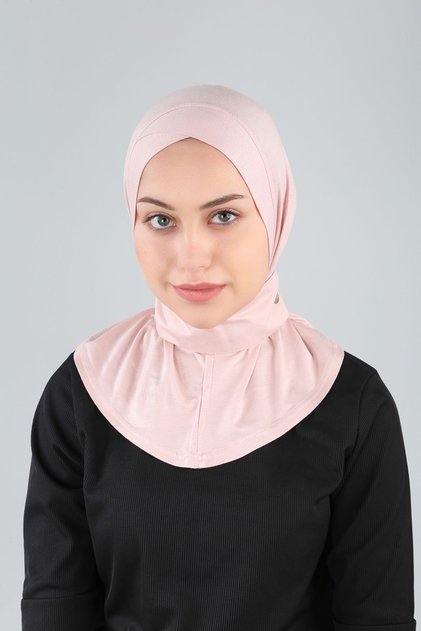 Viscose Fabric Scarf Crossed Lycra Shawl - Powder - (St329), (Id 7832913)