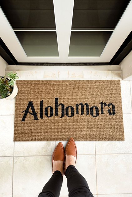 Alohamora harry potter door front mat 40x60 cm