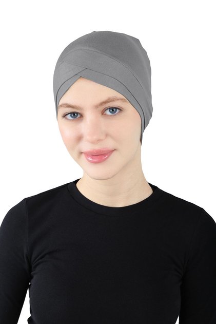 Crossed Hijab Bonnet - St 060