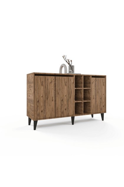 Terra Konsol - Atlantik Çam - Çam Rengi - 3 Kapaklı