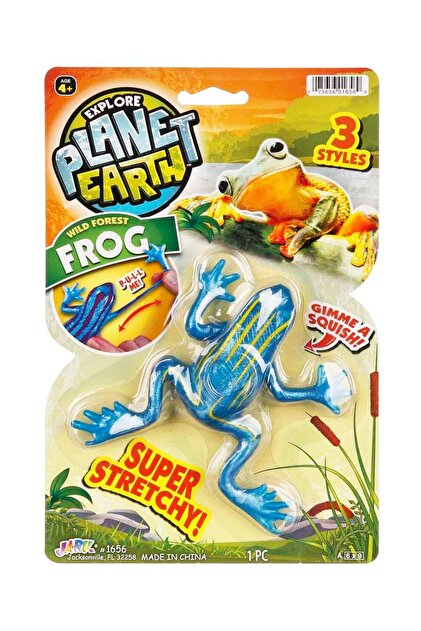 スクリュウおもちゃ PopŞeker Esneklik ve Eğlence Bir Arada: Planet Earth Esnek Kurbağa