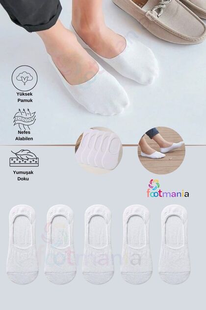 5''Pair Women's and Men's Flat Ballerina Socks Set with Silicone (Seamless Toe)