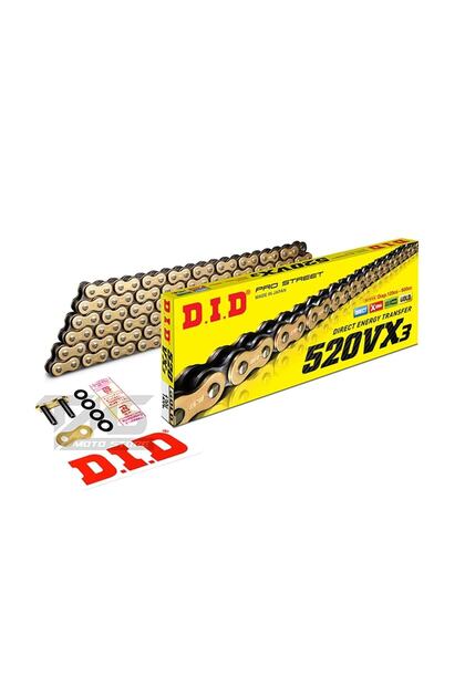 Genel Markalar DID GOLD ZİNCİR 520-112L VX3 X-RING YZF-R25 MT-25