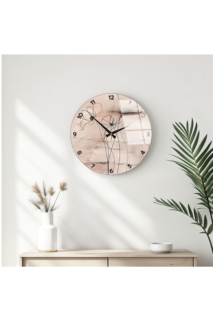Ceas de perete din sticlă cu design modern Huhu343 - Ceas de perete
