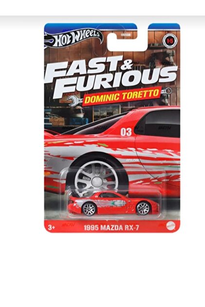 HOT WHEELS Fast & Furıous Premium 1995 Mazda Rx- 7 1:64 Ölçek