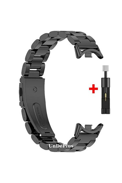 UnDePlus Xiaomi Mi Band 8 / Band 9 Kordon Klipsli Metal Kordon 04