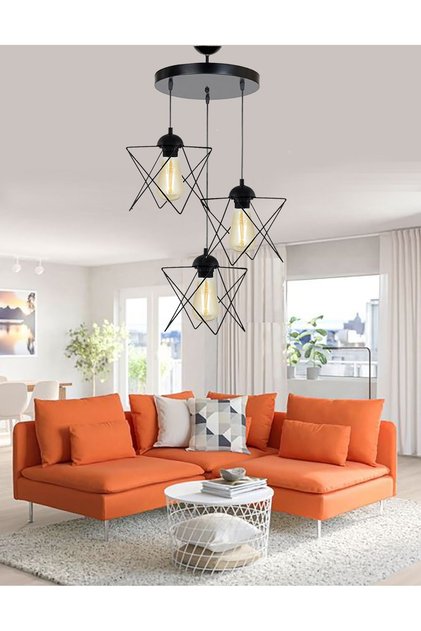 Prizma Lüx 3 Salon Avize, Oturma Odası Avize, Antre Avize