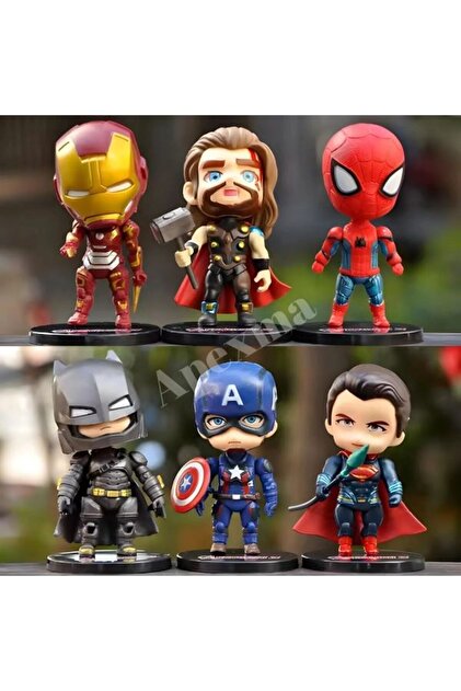 oyuncakçı savaş & europe shop 6'lı süper kahramanlar figür seti