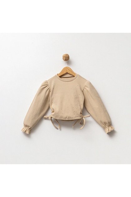 Girl's Stoned Drawstring Blouse