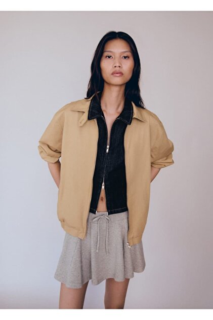 Oversize bomber ceket