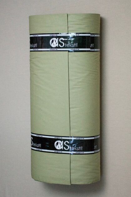 Poplin Fabric Light Khaki Green 100% Cotton Super Luxury Akfil (1 Meter)