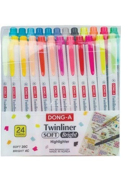 Twınlıner Soft Fosforlu Kalem 24 Lü