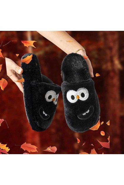 Men's and Women's Home Slippers with Smiling Funny Faces, Silent Sole, Plush Fluffy House Slippers, Dowry Bundle Slippers