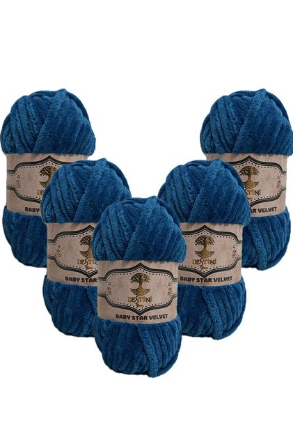 Hand Knitted Thick Velvet Knitting Thread 100 gr 45 Meters Soft Fluffy Crochet 10 - Skewers 12-13