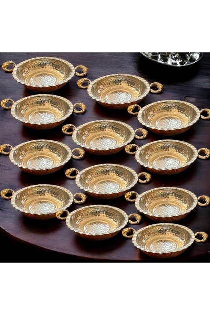 Serving Plate Copper Pan 12-Piece Breakfast Pan Set