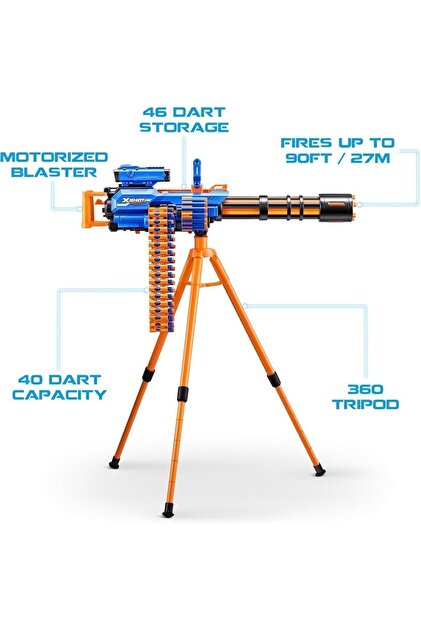 X-Shot Insanity Motorized Age Fire Gatling Gun W/ Tripod- Trendyol