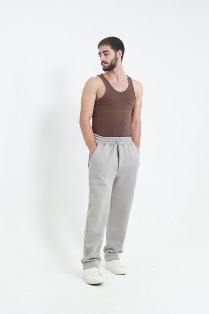 3 Thread Baggy Oversize Loose Sweatpants with Back Pockets Soft Cotton