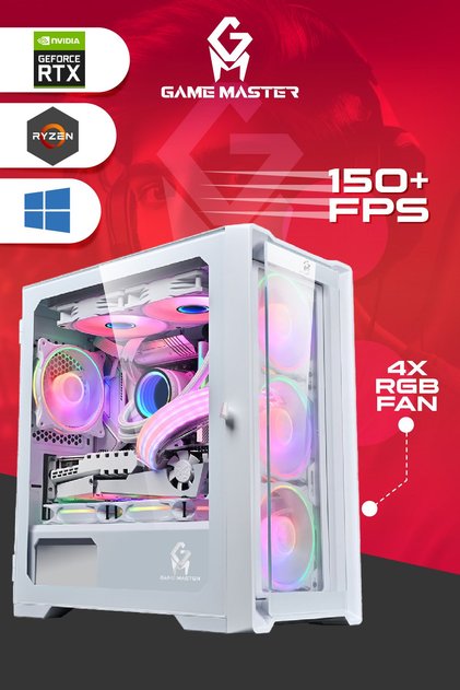Game Master Sirius 3050 Ryzen 5 5600 16Gb 3200Mhz Ram 512Gb Nvme M.2 Ssd Rtx3050 Oyuncu Bilgisayarı