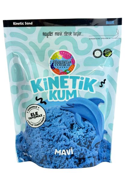 MammacomicaDough Mammacomica Dough Mavi Kinetik Kum - 500 gr