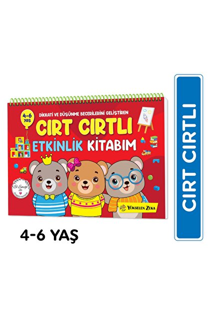 yükselen zeka 4-6 Yaş Cırt Cırtlı Etkinlik Kitabım - Fiyatı, Yorumları