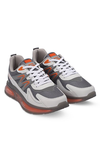 Slazenger ZIGOR Erkek Gri / Turuncu Koşu & Yürüyüş Spor Ayakkabısı