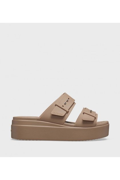 Latte Women's Brooklyn Sandal With Low Wedge