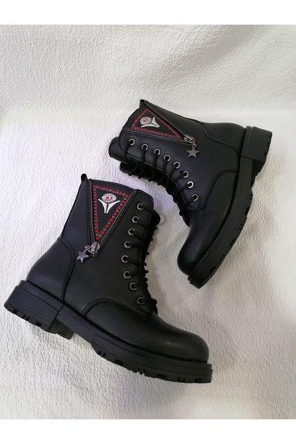 YANDAN FERMUARLI MODEL KIZ ÇOCUK BOT.