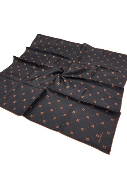 Twill Silk Scarf - 11392-24 Black Copper