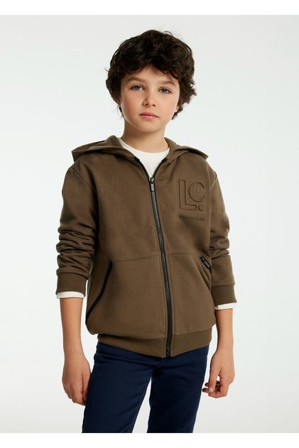 Boy's Zippered Sweatshirt Mink 7463