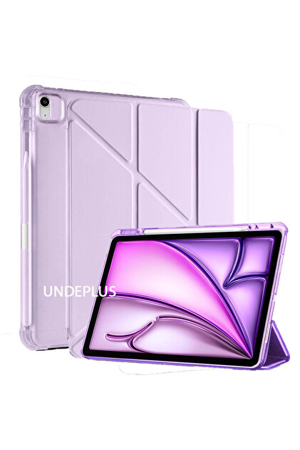 UnDePlus iPad Air 13inç M4/M3/M2 Kılıf Kalem Bölmeli Trifolding