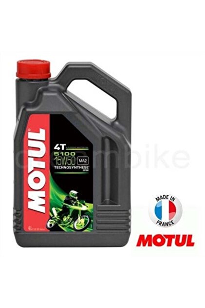 Motul 5100 Ester 15W50 4 Zamanlı Motosiklet Yağı 4lt France