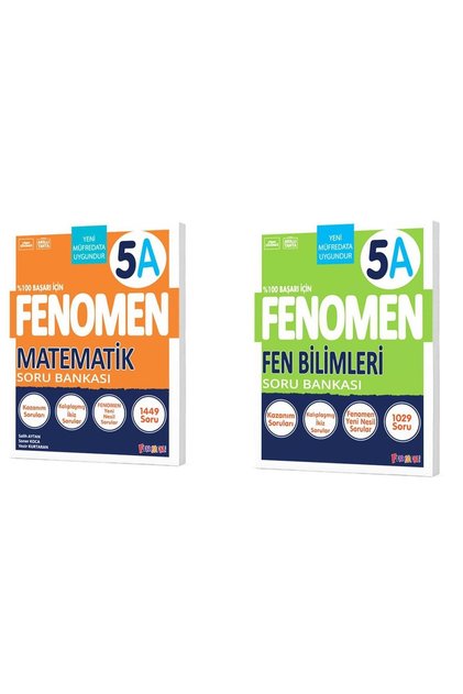 Fenomen 5. Sınıf Matematik (A) Ve Fen Bilimleri (A) Soru Bankası